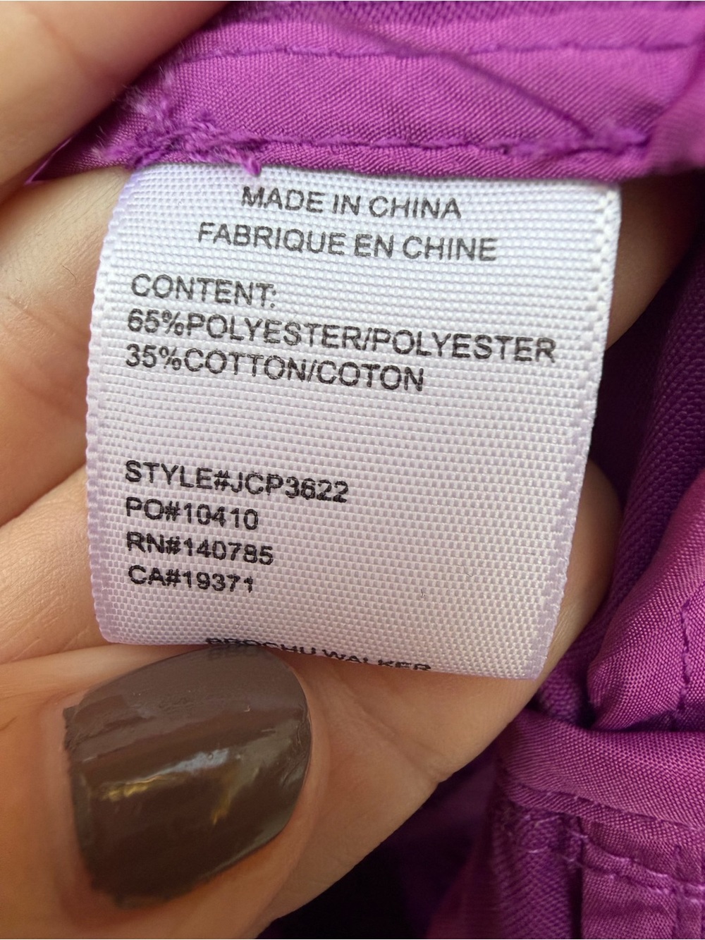 Brochu Walker Dress Purple Havana Tiered Maxi Cottagecore Teacher Button Front - Picture 6 of 6